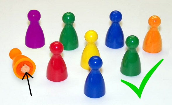 Magnetic pawns