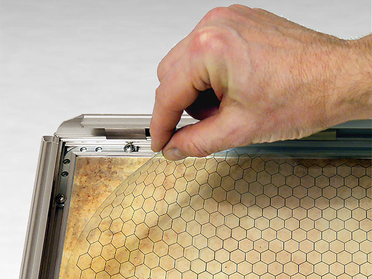 Writable transparent sheets with grids: