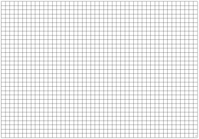 Rasterfolie transparent XXL, A0 (118,90 x 84,10 cm) quadratisch 1 Zoll