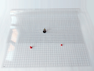 Rasterfolie transparent A1 (84,1 x 59,4 cm) quadratisch 15 mm