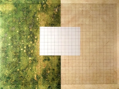 Rasterfolie transparent A1 (84,1 x 59,4 cm) quadratisch 1 Zoll