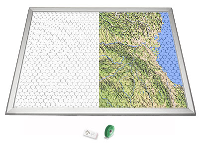 Gamerboard A1 with Grid (Mitred Corners)