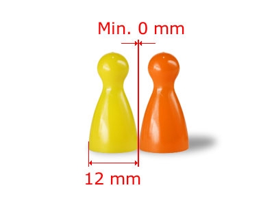 10 Magnet-Kegel, in verschiedenen Farben nach Wahl, 12 x 24 mm