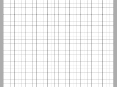 Transparent Grid Sheet 24x30 Inch, Quadratic 1 Inch