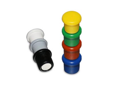 13 Magnetic Buttons, Colored, 10 mm