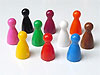 10 Magnetic Tokens, in Various Colors of your Choice, 12 x 24 mm