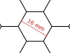 Rasterfolie transparent A3 (42,0 x 29,7 cm) Hexagon 16 mm